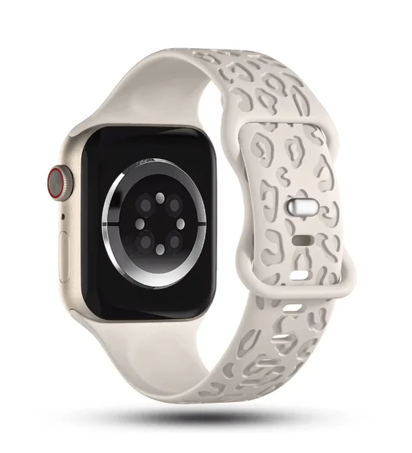 Engraved Silicone Watch Strap ,Stylish Replacement Band for Apple Watch - Image 8