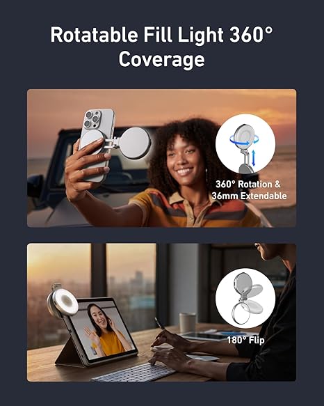 TELESIN Portable Magnetic Selfie Light - Image 4