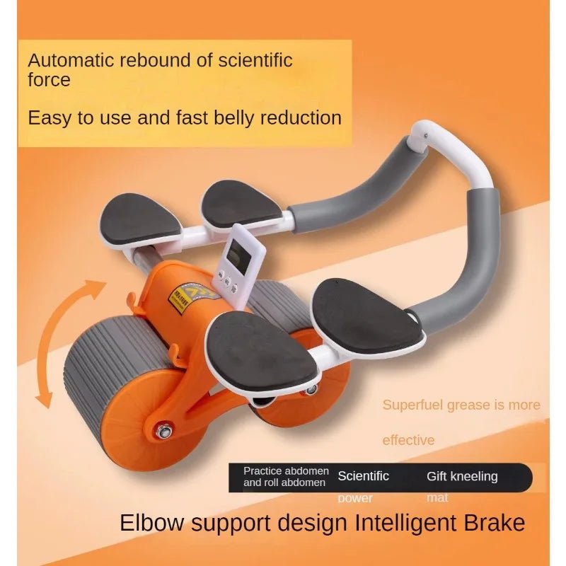 Auto-Rebound Ab Wheel with Elbow Support Roller - Image 3