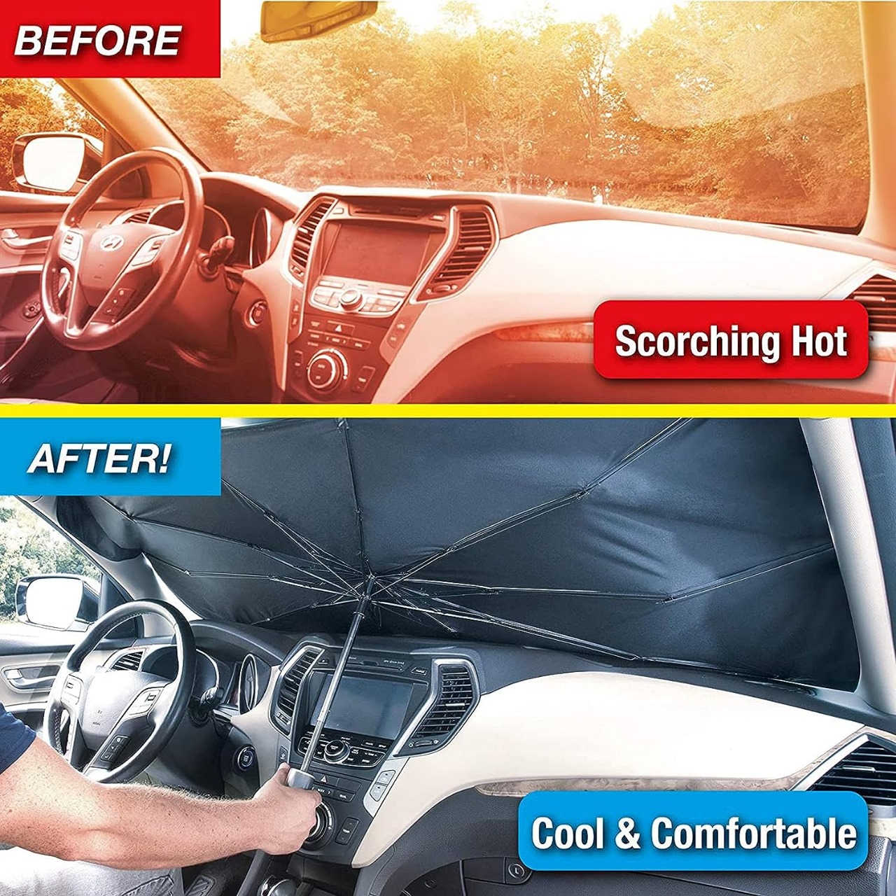 Foldable Car Windshield Sunshade Protector - Image 2