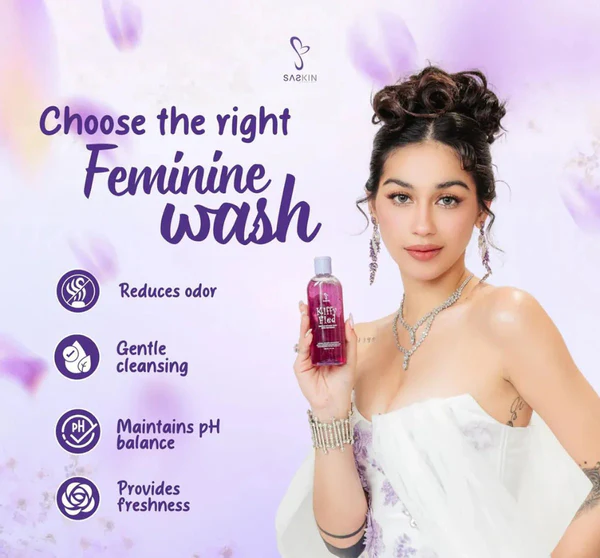 Saskin KiffyFied Gentle Whitening Intimate Wash - Image 3
